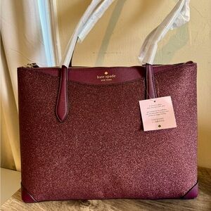 Kate Spade Crossbody Satchel Glitter Fabric Deep Nova - BRAND NEW WITH TAGS